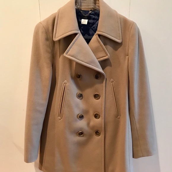 camel color peacoat